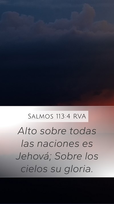 Salmos 113:4 RVA Bible Verse Image