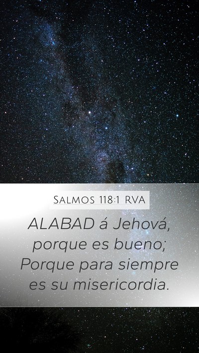 Salmos 118:1 RVA Bible Verse Image