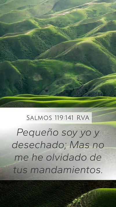 Salmos 119:141 RVA Bible Verse Image