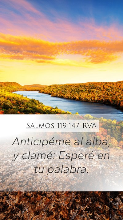 Salmos 119:147 RVA Bible Verse Image