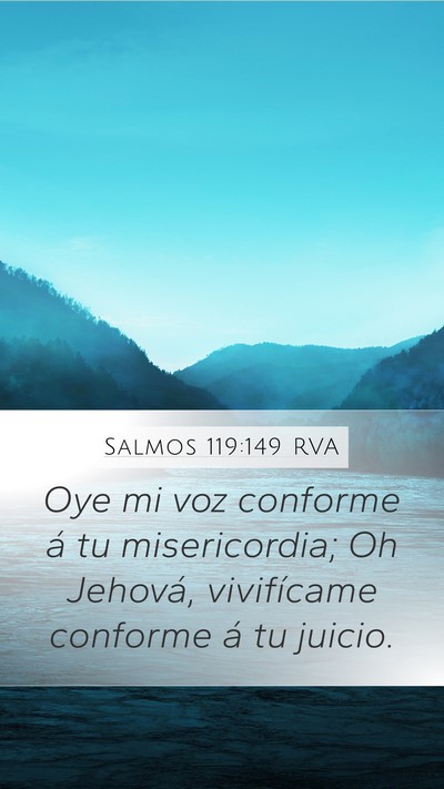Salmos 119:149 RVA Bible Verse Image