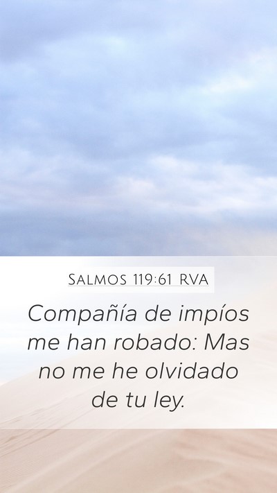Salmos 119:61 RVA Bible Verse Image