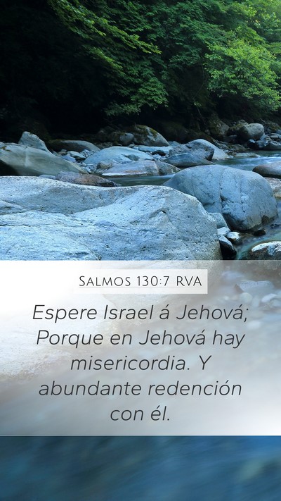 Salmos 130:7 RVA Bible Verse Image