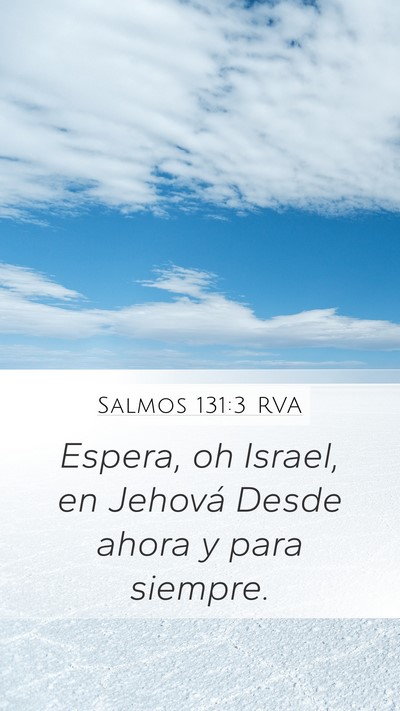 Salmos 131:3 RVA Bible Verse Image