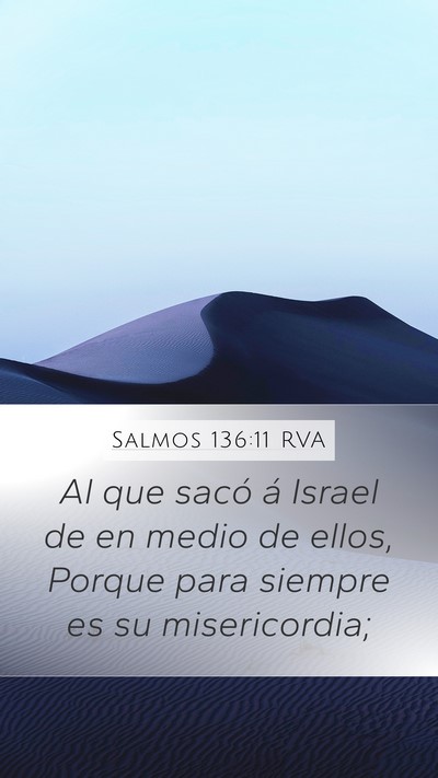 Salmos 136:11 RVA Bible Verse Image