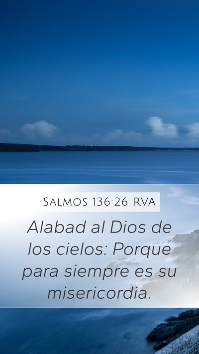 Salmos 136:26 RVA Bible Verse Image