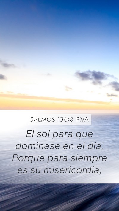 Salmos 136:8 RVA Bible Verse Image