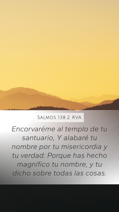 Salmos 138:2 RVA Bible Verse Image