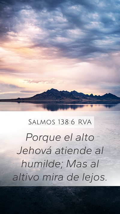 Salmos 138:6 RVA Bible Verse Image