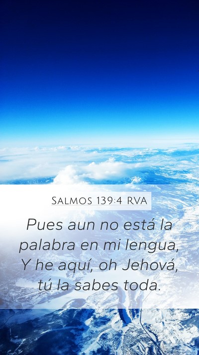 Salmos 139:4 RVA Bible Verse Image