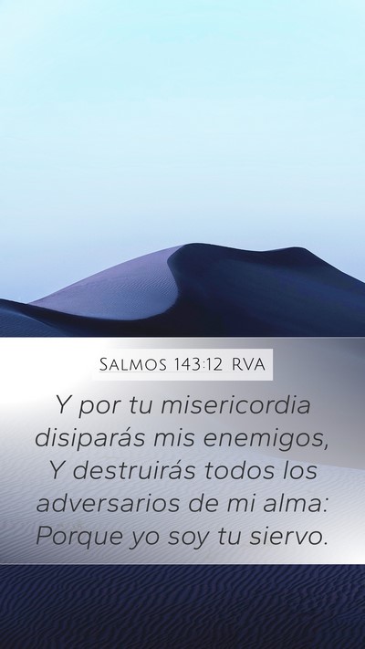 Salmos 143:12 RVA Bible Verse Image