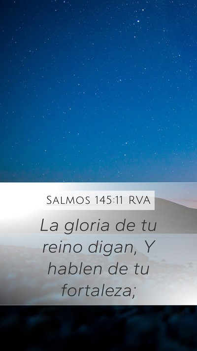 Salmos 145:11 RVA Bible Verse Image