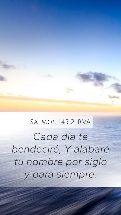 Salmos 145:2 RVA Bible Verse Image
