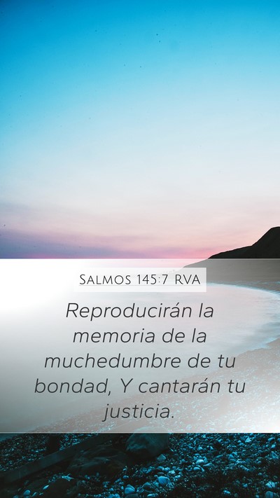 Salmos 145:7 RVA Bible Verse Image