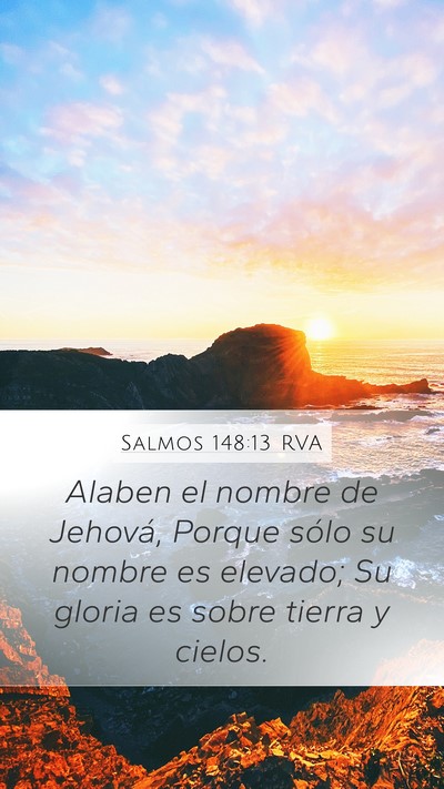 Salmos 148:13 RVA Bible Verse Image