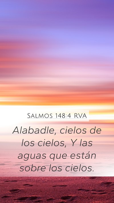 Salmos 148:4 RVA Bible Verse Image