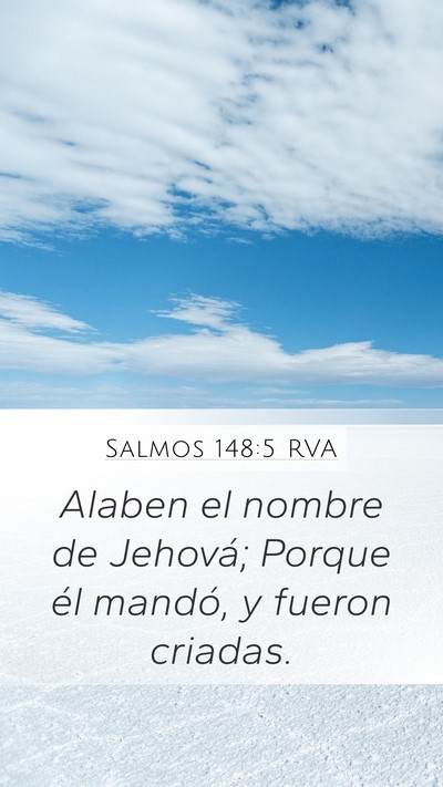 Salmos 148:5 RVA Bible Verse Image