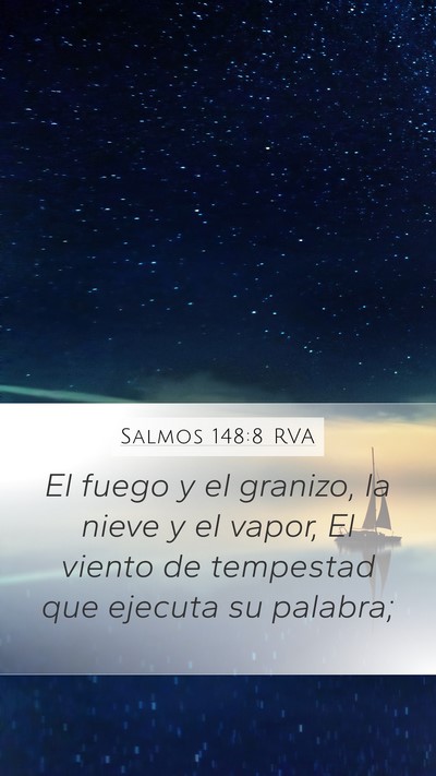 Salmos 148:8 RVA Bible Verse Image