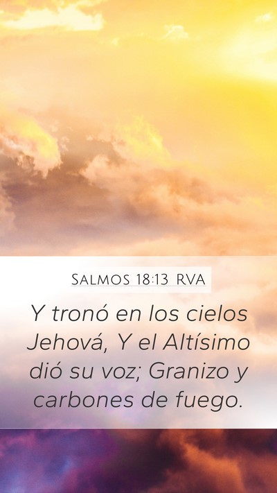 Salmos 18:13 RVA Bible Verse Image