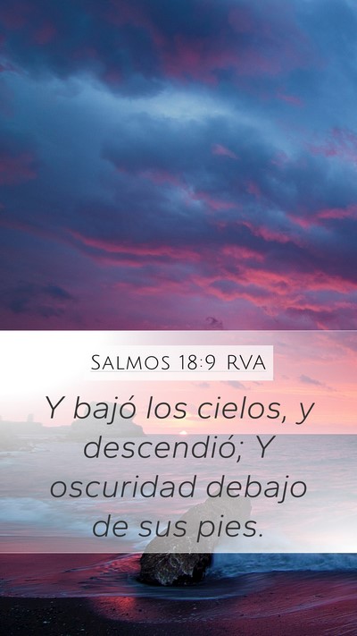 Salmos 18:9 RVA Bible Verse Image