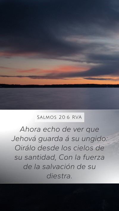 Salmos 20:6 RVA Bible Verse Image