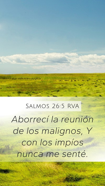 Salmos 26:5 RVA Bible Verse Image