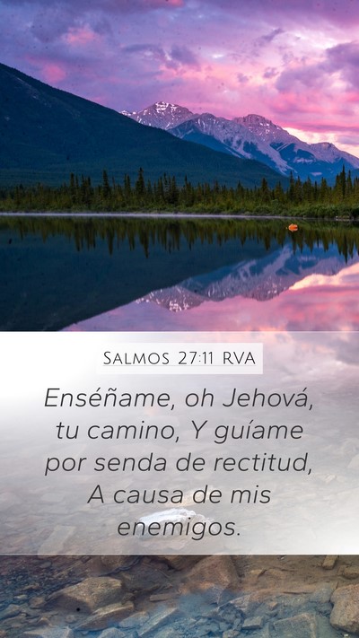 Salmos 27:11 RVA Bible Verse Image