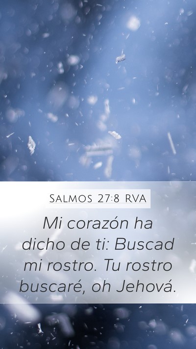 Salmos 27:8 RVA Bible Verse Image