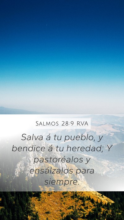 Salmos 28:9 RVA Bible Verse Image