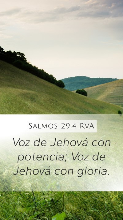 Salmos 29:4 RVA Bible Verse Image