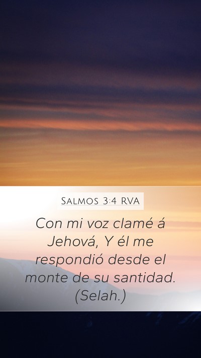 Salmos 3:4 RVA Bible Verse Image