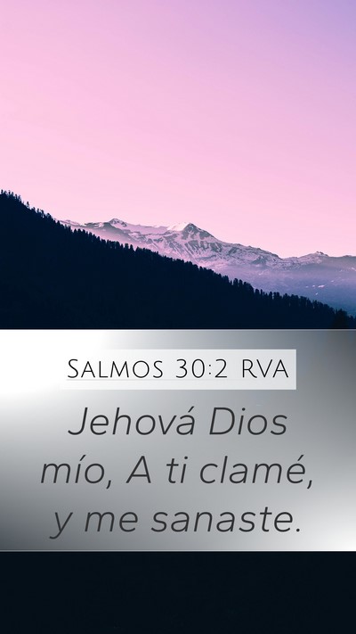 Salmos 30:2 RVA Bible Verse Image