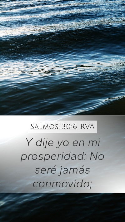 Salmos 30:6 RVA Bible Verse Image