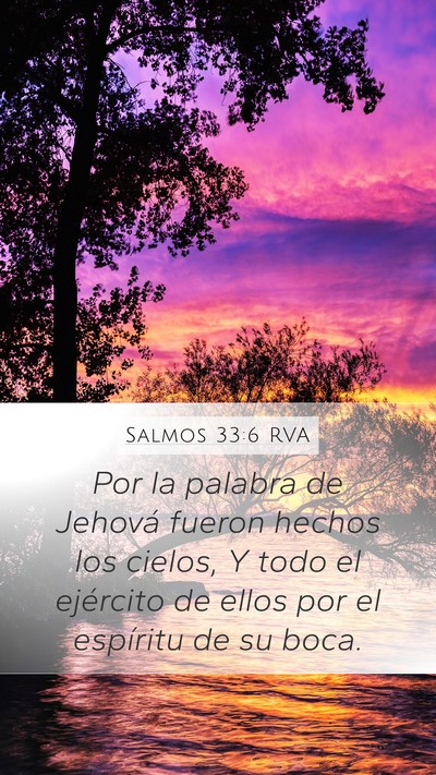 Salmos 33:6 RVA Bible Verse Image