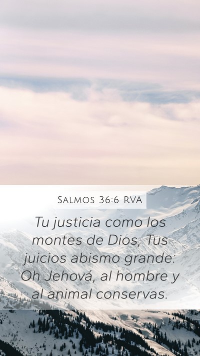 Salmos 36:6 RVA Bible Verse Image