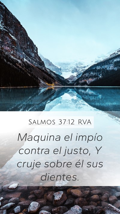 Salmos 37:12 RVA Bible Verse Image