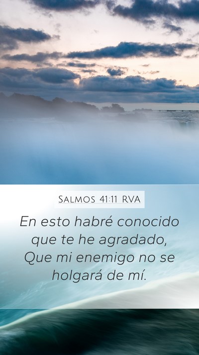 Salmos 41:11 RVA Bible Verse Image
