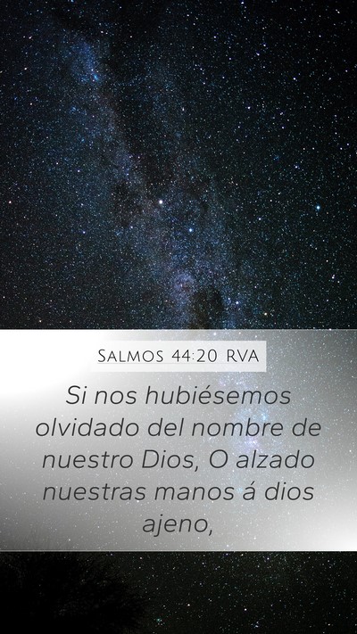 Salmos 44:20 RVA Bible Verse Image