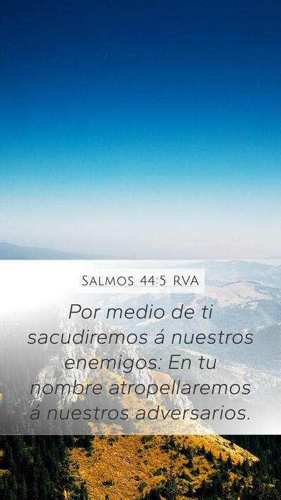 Salmos 44:5 RVA Bible Verse Image