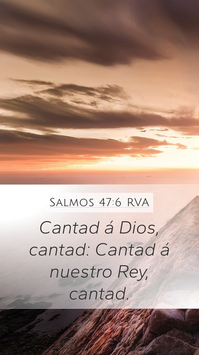 Salmos 47:6 RVA Bible Verse Image