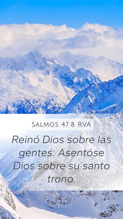 Salmos 47:8 RVA Bible Verse Image