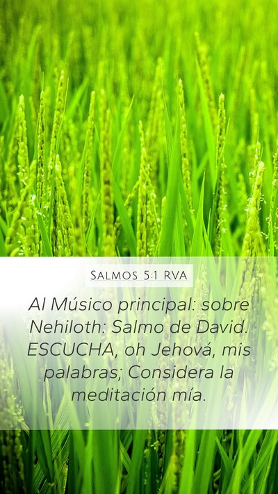 Salmos 5:1 RVA Bible Verse Image