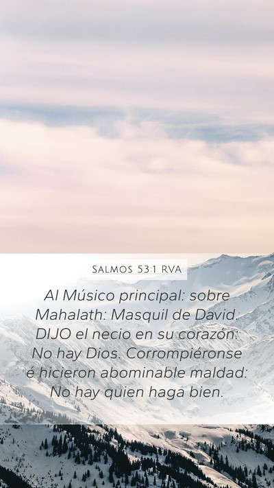 Salmos 53:1 RVA Bible Verse Image