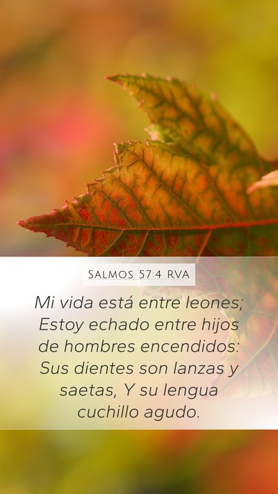 Salmos 57:4 RVA Bible Verse Image
