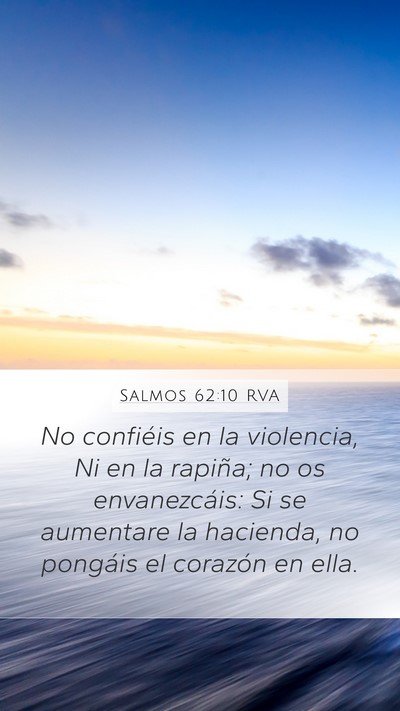Salmos 62:10 RVA Bible Verse Image