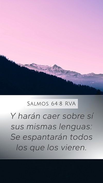 Salmos 64:8 RVA Bible Verse Image