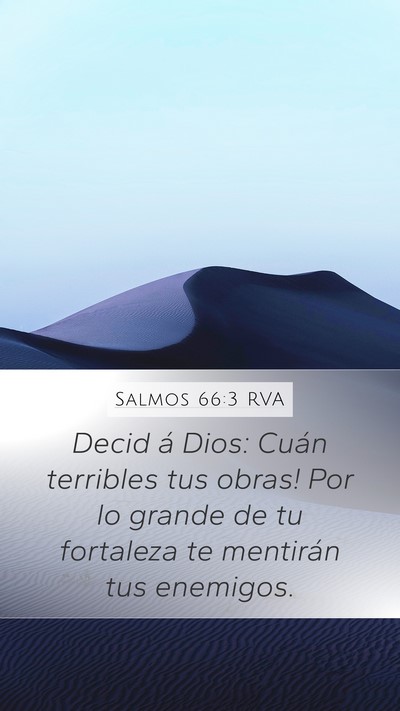 Salmos 66:3 RVA Bible Verse Image