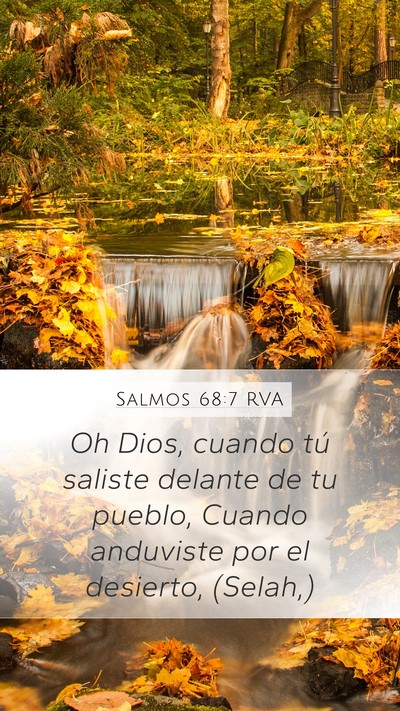 Salmos 68:7 RVA Bible Verse Image