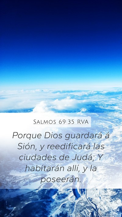 Salmos 69:35 RVA Bible Verse Image