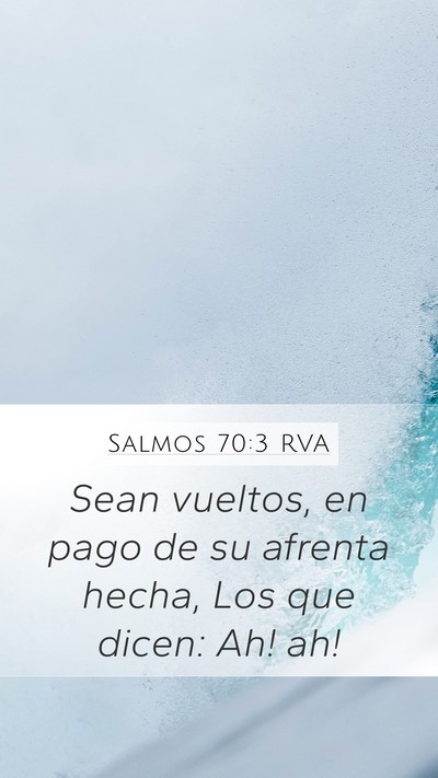Salmos 70:3 RVA Bible Verse Image